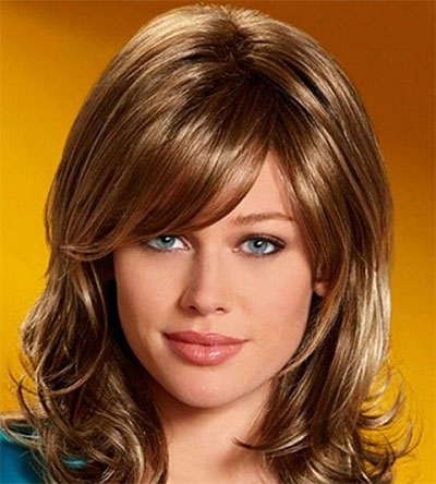 25 Modern Medium Length Haircuts With Bangs Layers For