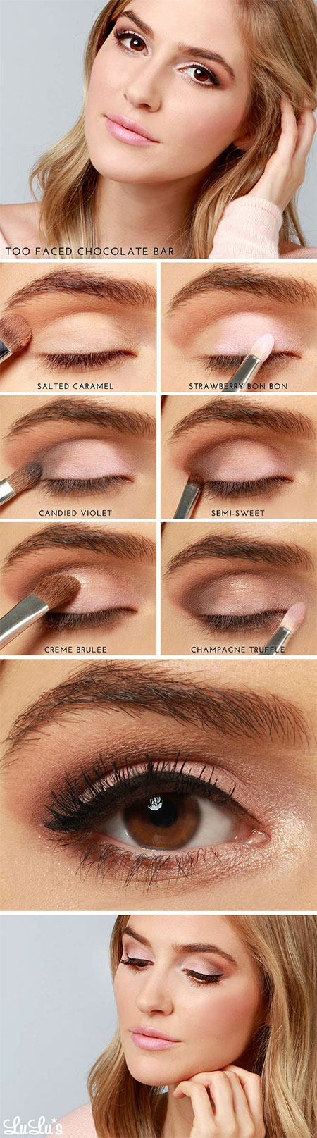 12+ Easy Step By Step Natural Eye Make Up Tutorials For ...