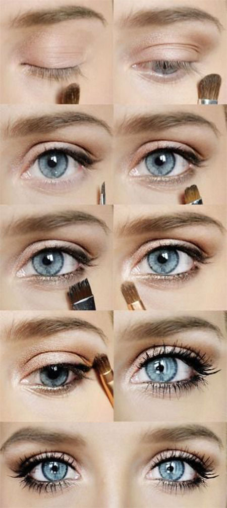12+ Easy Step By Step Natural Eye Make Up Tutorials For ...