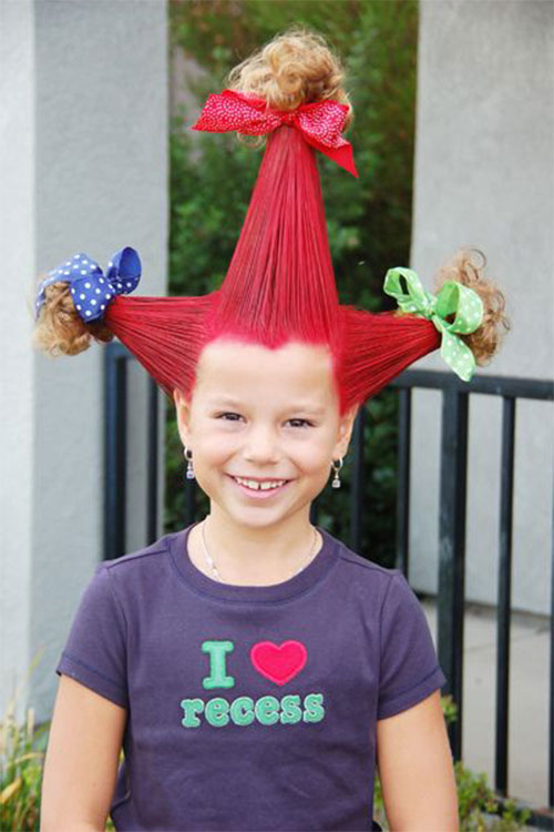 20 + Crazy & Scary Halloween Hairstyle Ideas & Looks For kids & Girls ...