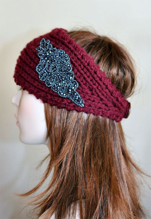 21+ Cool Winter Knit, Modèle, Braided & Bow Headbands For