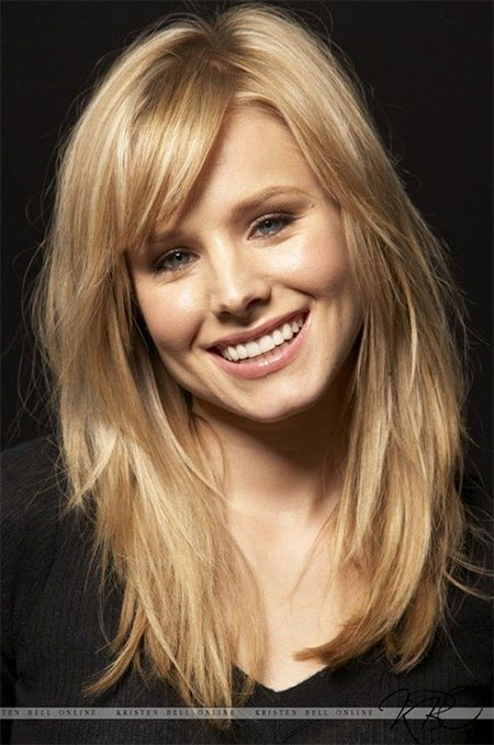 15+ Modern Medium Length Haircuts With Bangs, Layers For Thick Hair