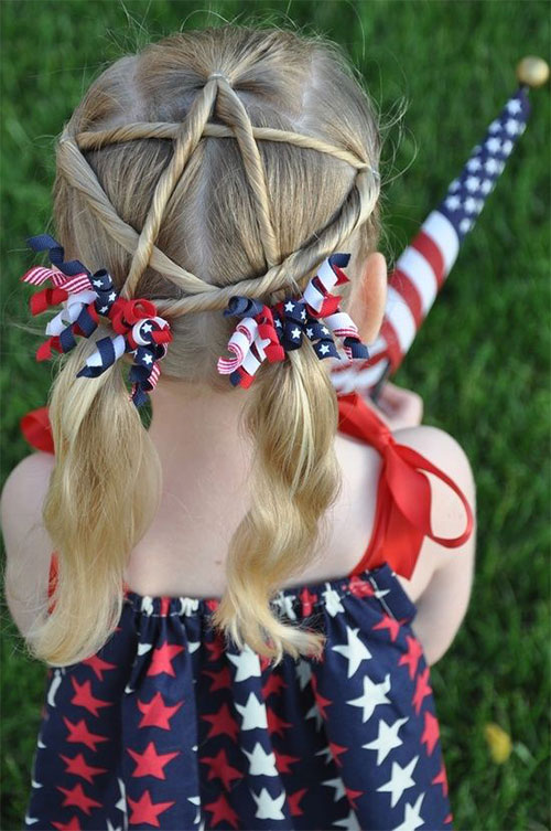 Show Your Patriotism with 4th of July Hair!