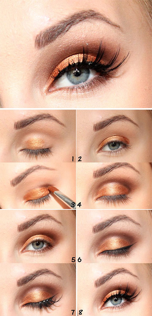 12+ Easy & Simple Fall Makeup Tutorials For Beginners & Learners 2015