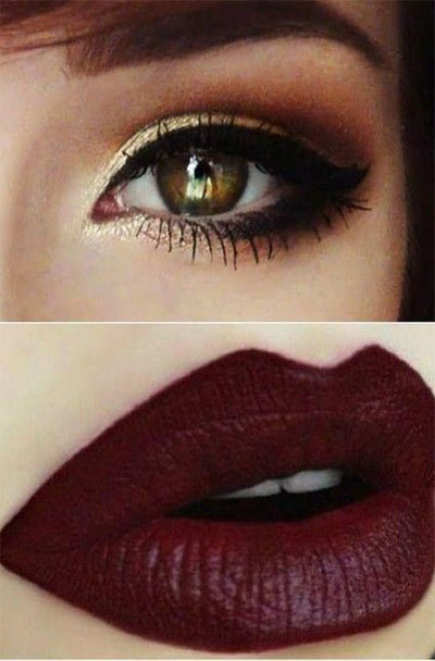 15 Winter Themed Dark Lips Makeup Ideas, Styles & Looks 2016 | Modern