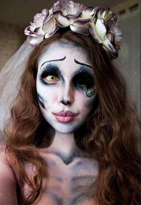 15+ Scary Corpse Bride Makeup Looks & Ideas For Halloween 2016 | Modern