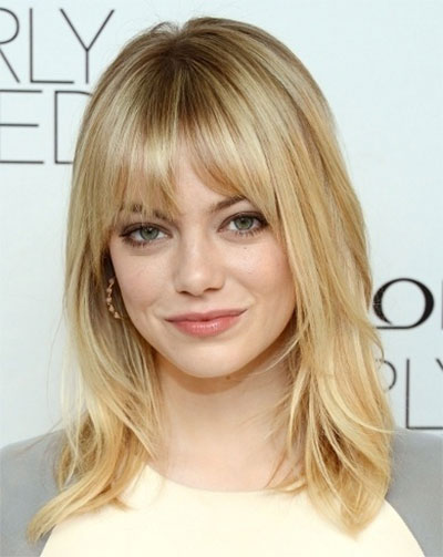 25-Modern-Medium-Length-Haircuts-With-Bangs -Layers-For-Thick Hair-Round-Faces-2014-14