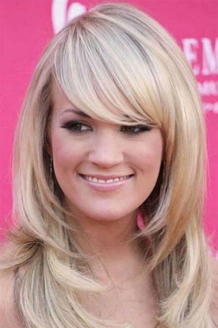 15-Modern-Medium-Length-Haircuts-With-Bangs-Layers-For-Thick-Hair-Round-Faces -2015-4