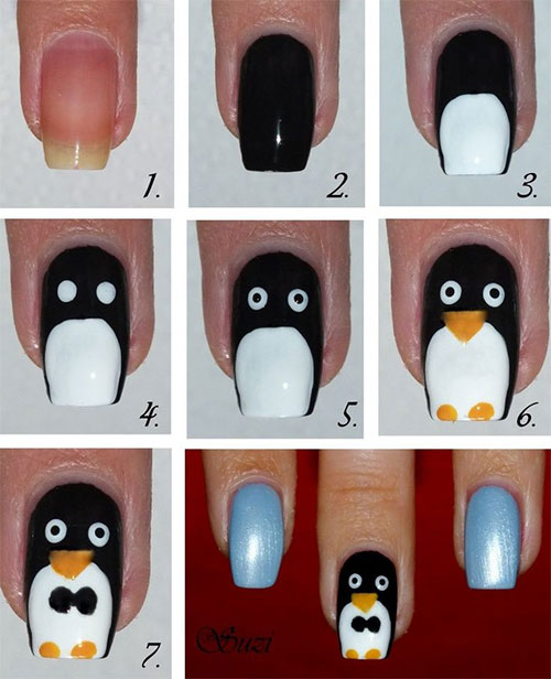 10-Simple-Winter-Nail-Art-Tutorials-For-Learners-2016-4