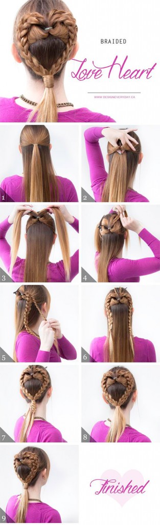 Easy Valentine's Day Hairstyle Tutorials For Beginners & Learners 2016 ...