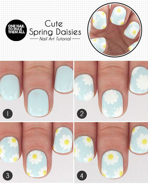 15-Easy-Spring-Nails-Tutorials-For-Beginners-Learners-2016-4