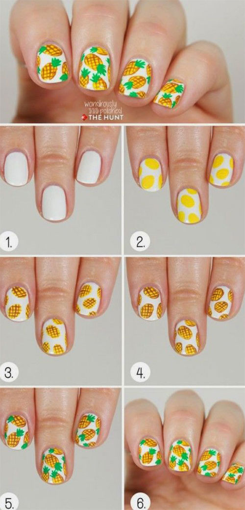 12-Easy-Summer-Nail-Art-Tutorials-For-Learners-2016-5