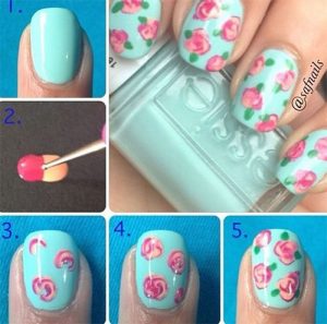 10+ Step By Step Spring Floral Nail Art Tutorials For Learners 2017 ...