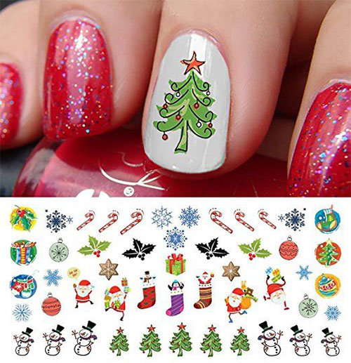 10-Amazing-Christmas-Nail-Art-Stickers-Decals-2017-9