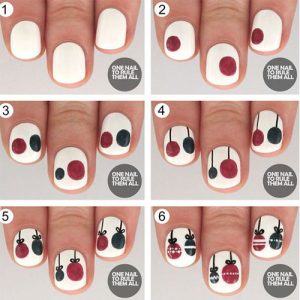 15+ Easy & Simple Christmas Nails Tutorials For Beginners 2017 | Modern ...