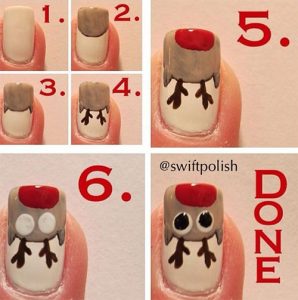 15+ Easy &amp; Simple Christmas Nails Tutorials For Beginners 2017 | Modern Fashion Blog