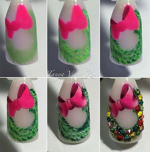 15-Easy-Simple-Christmas-Nails-Tutorials-For-Beginners-2017-4