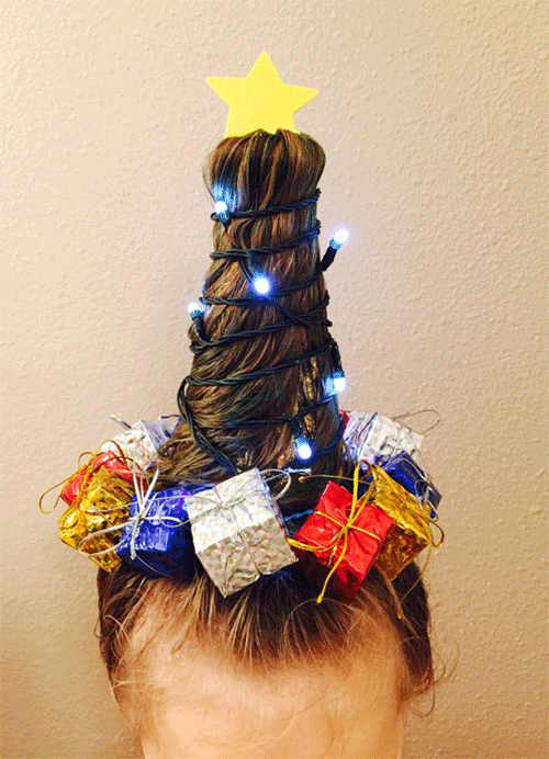 15+ Simple Christmas Themed Hairstyle Ideas For Short