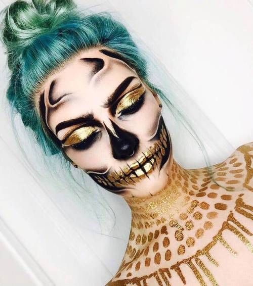 15-Creepy-Halloween-Skull-Make-Up-Looks-For-Girls-Women-2018-1