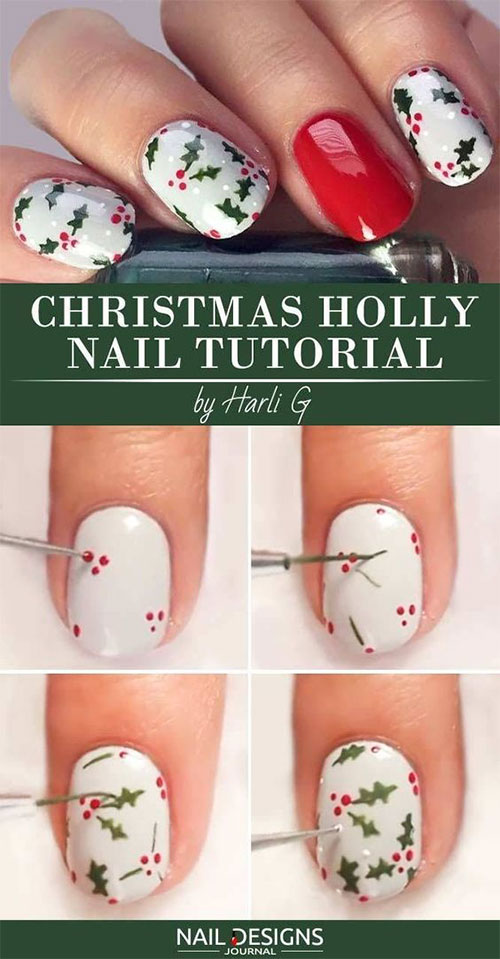 Christmas-Nails-Tutorials-For-Beginners-2018-6