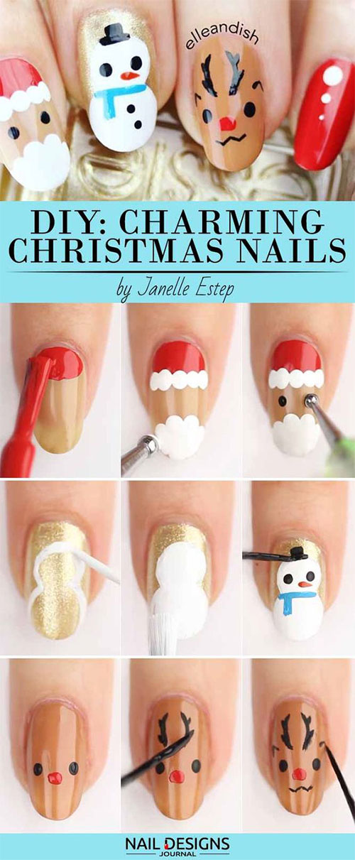 Christmas-Nails-Tutorials-For-Beginners-2018-7
