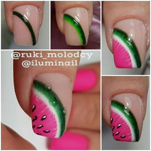 12-Step-By-Step-Summer-Nail-Art-Tutorials-For-Learners-2019-4