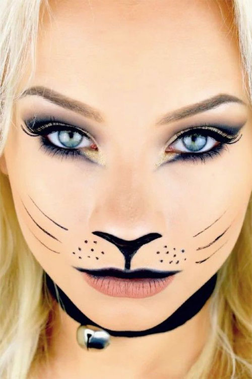 Halloween-Cat-Face-Makeup-Ideas-2019-Halloween-Cat-Looks-2