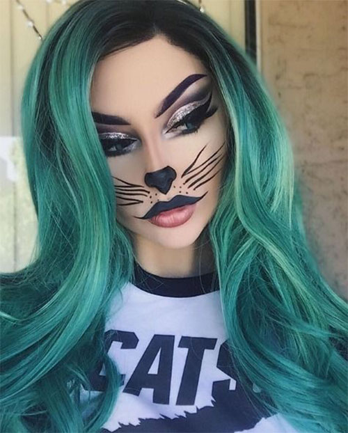 Halloween-Cat-Face-Makeup-Ideas-2019-Halloween-Cat-Looks-9