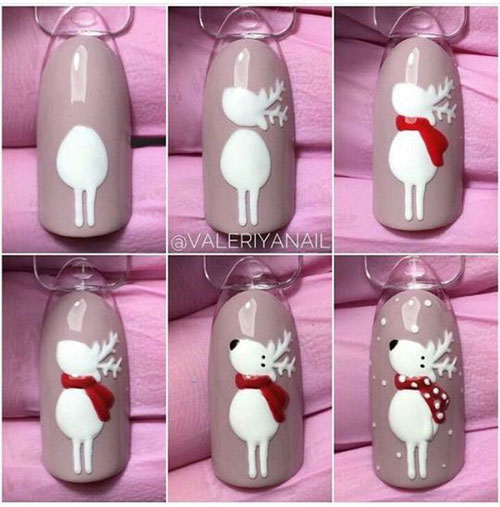 Christmas-Nail-Art-Tutorials-For-Beginners-Learners-2019-2