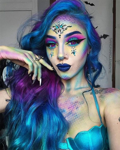Halloween-Scary-Mermaid-Makeup-Looks-Ideas-2020-7