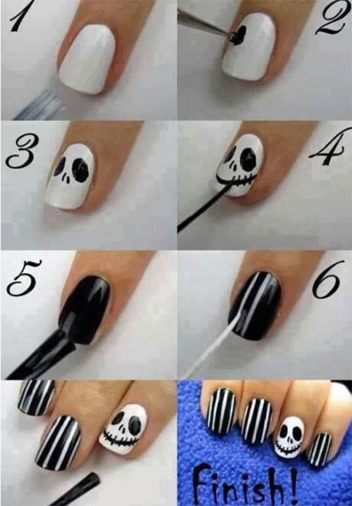 Step-By-Step-Halloween-Nail-Art-Tutorials-For-Learners-2021-8