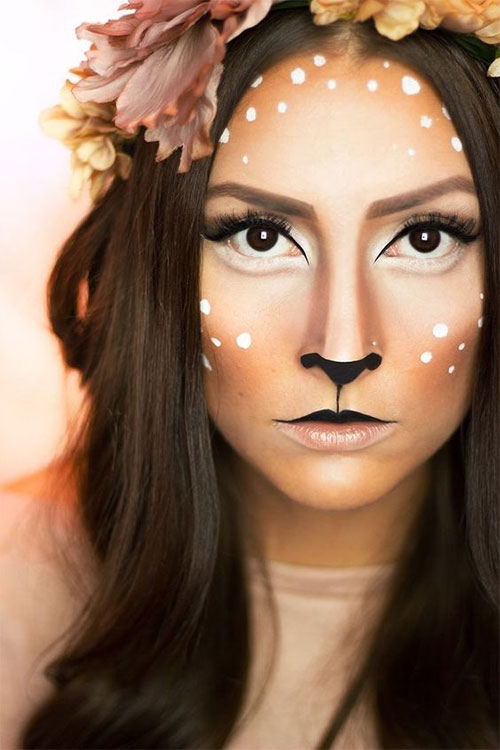 Cute-Easy-Deer-Make-up-Ideas-For-Halloween-2021-2