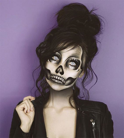 Halloween-Skull-Makeup-Looks-2021-Skeleton-Makeup-Ideas-10