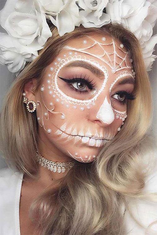 Halloween-Skull-Makeup-Looks-2021-Skeleton-Makeup-Ideas-16