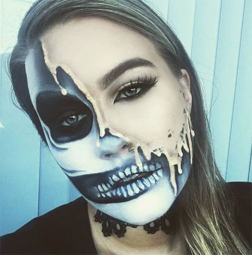 Halloween-Skull-Makeup-Looks-2021-Skeleton-Makeup-Ideas-17