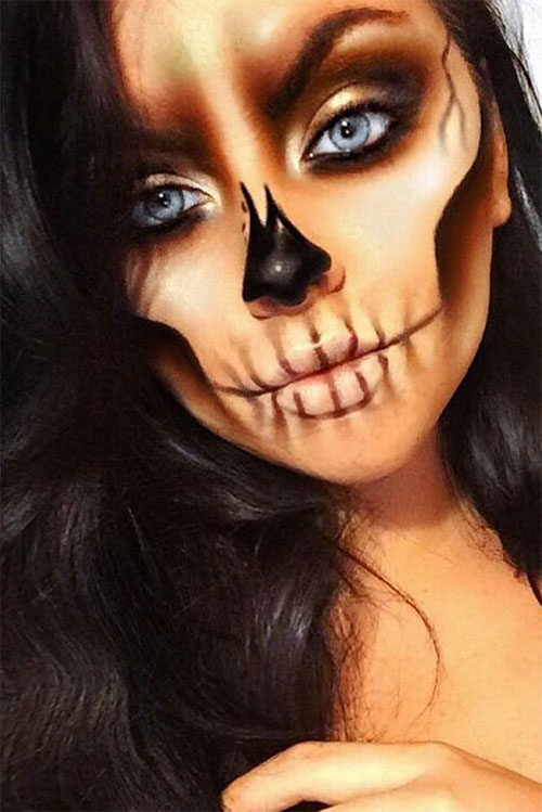 Halloween-Skull-Makeup-Looks-2021-Skeleton-Makeup-Ideas-2