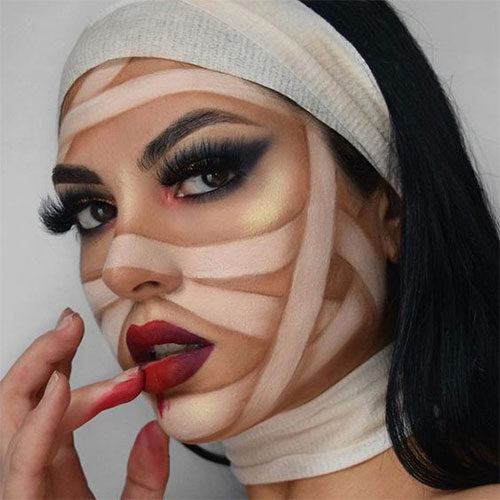 Mummy-Makeup-Looks-Ideas-Halloween-Makeup-2021-9