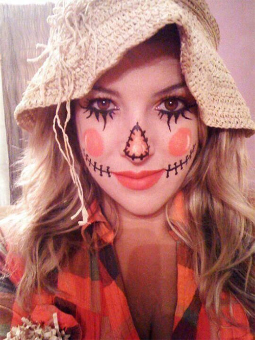 Scary-Scarecrow-Halloween-Makeup-Looks-2021-1