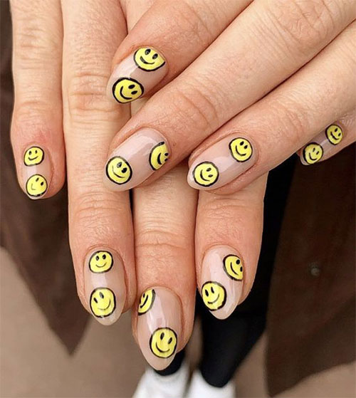 Smiley-Face-Nail-Art-Designs-That-ll-Boost-Your-Mood-11