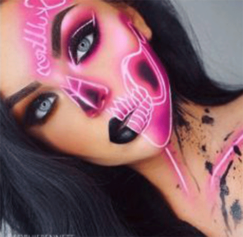Neon-Halloween-Makeup-Ideas-For-An-Extremely-Spooky-Evening-10
