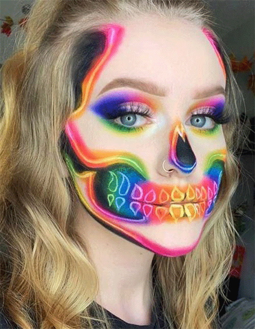Neon-Halloween-Makeup-Ideas-For-An-Extremely-Spooky-Evening-11