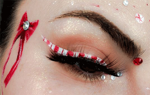 10-Amazingly-Beautiful-Christmas-Candy-Cane-Eyeliner-Looks-7