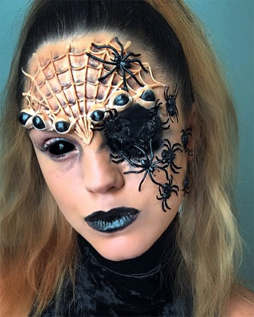 Best-Scary-Spider-Web-Makeup-Looks-To-Try-This-Halloween-2
