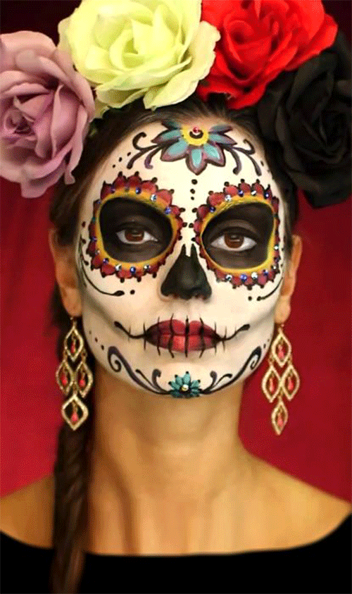 Best-Sugar-Skull-Makeup-Looks-For-Halloween-2023-13