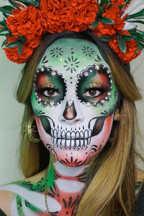 Best-Sugar-Skull-Makeup-Looks-For-Halloween-2023-14